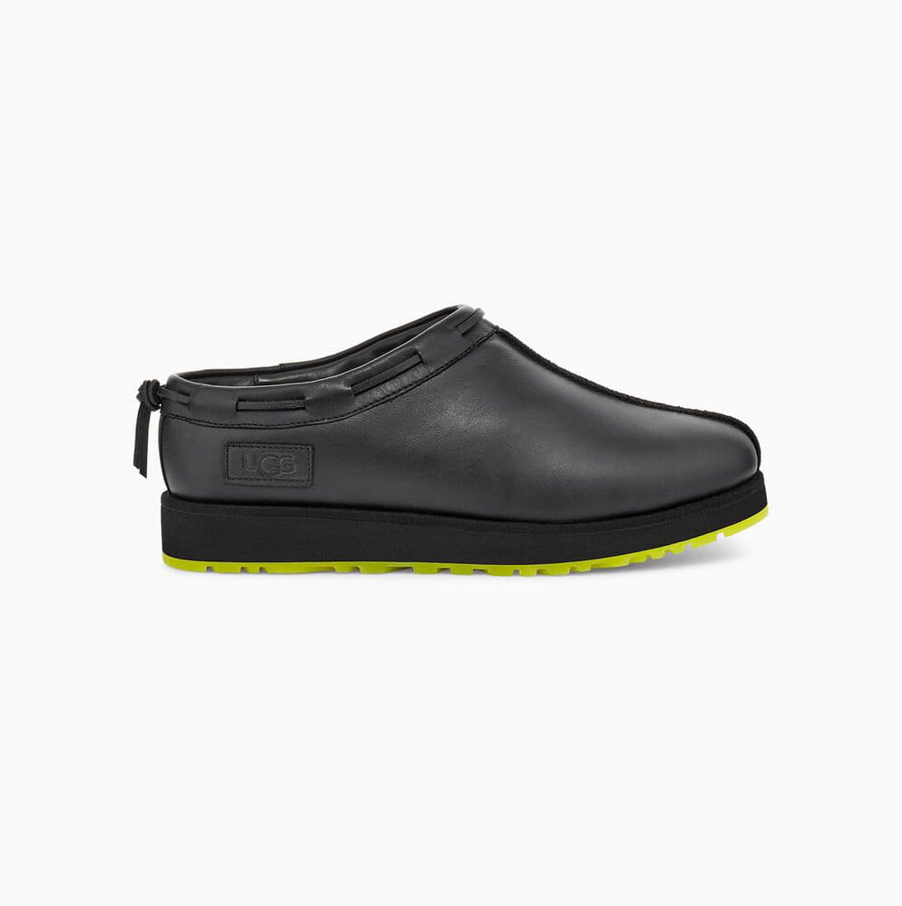 UGG Tasman Sundae Black Yellow Slippers for Women (KLEF07431)